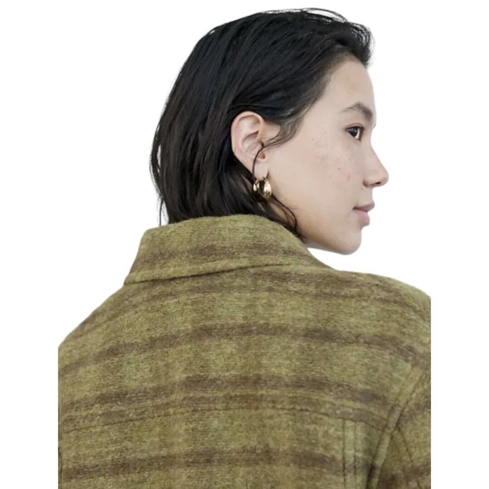 Wilfred Free Ganna Autumn Shirt Jacket Womens Size M Agnes Green Moss $198 NWT - Picture 4 of 16